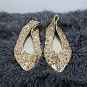 The Craziest Glitter Spike Flats Ever
